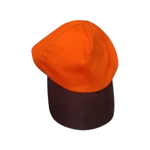 Fancy Plain Promotional Caps - Cotton Material, Sizes S,M,L,XL | Customized Logo, Unisex Design in Orange and Chocolate Color