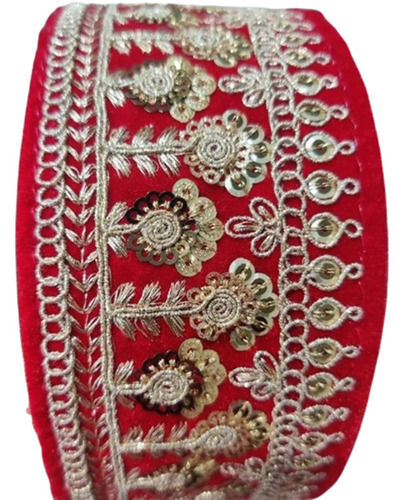 Fancy Velvet Lace - 58mm Width, All Colors Available | Versatile for Garment Applications