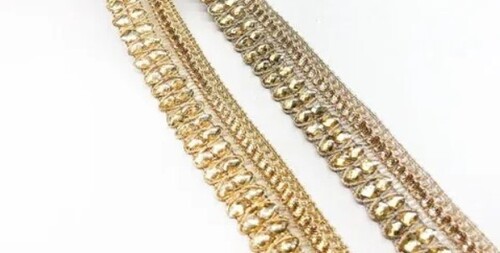 Gold Crochet Stone Lace