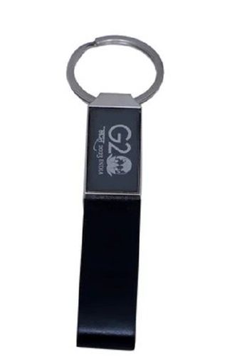 Leather And Metal Promotional Keychain