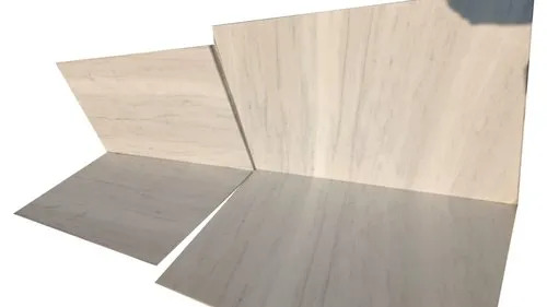 Makrana Chak Dungri Marble Slab - 20mm Thickness, Polished White Finish | Durable, High Strength, Scratch Resistant, Flooring Application