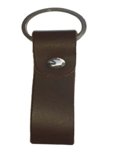 Plain Leather Keychain