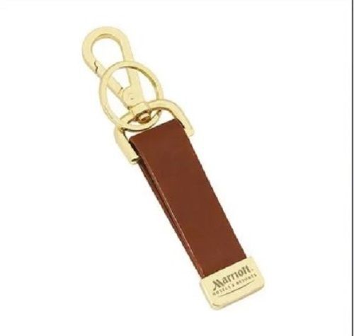 Promotional Leather Keychains With Metal Fitting