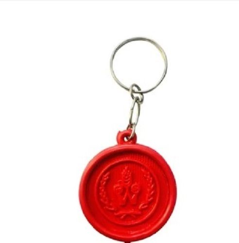 Pvc Round Promotional Keychain