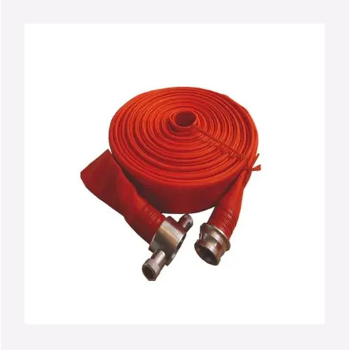 RRL Hose Pipe - 63 mm Diameter, 15 Meter Length, 3.5 Mpa Bursting Pressure | Fire Safety Usage, White and Red Color, Round Shape