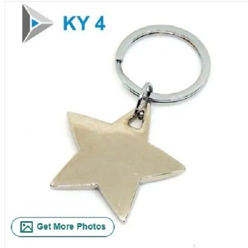 Star Shape Metal Key Chain