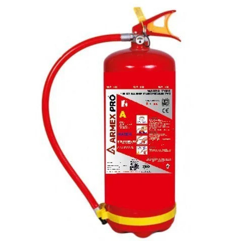 Water Fire Extinguisher - Stored Pressure Class A, Operating Temperature -5Â°C to +55Â°C | Industrial & Hospital Application, Red Color, Fire Safety Use