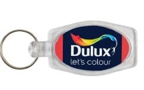 ABS Screen Printing Promotional Keychain - Plastic Material, Lightweight Design , Easy to Clean and Tested on Various Quality Standards