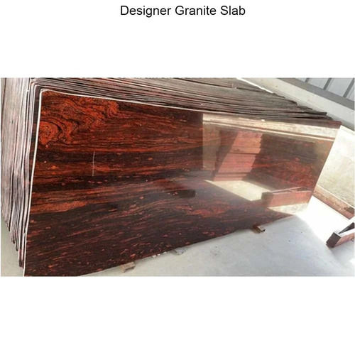 Designer Red Granite Slab