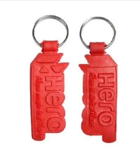 Hero Logo Rubber Keychain - Rubber Material Lightweight Various Colors Perfect for Gifting with Indian Professional Style