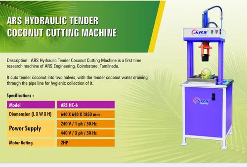 Hydraulic Tender Coconut Cutter