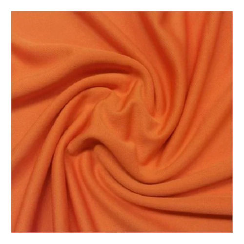 Orange Plain Polyester Fabric