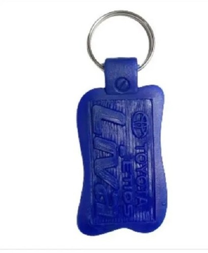 Promotional Blue Color HD Plastic Keychain - Plastic Material, Lightweight Design | Ideal for Gifting, Professional Indian Style