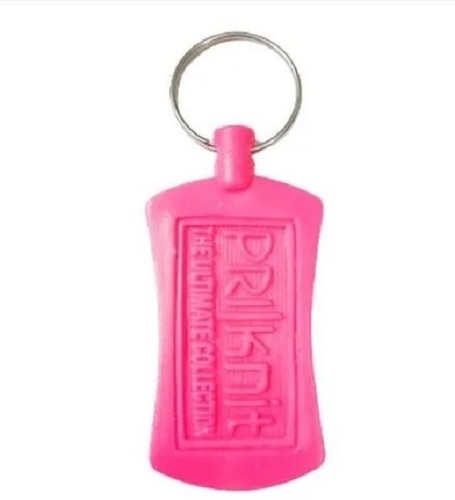 Promotional Hd Plastic Keychain - Silver Color, Easy to Clean, Delivered Within Committed Time Frame