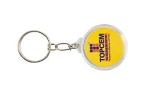 Round Shape PVC Moulded Keychain - PVC Material, Lightweight Design, Available in Various Colors - Fancy Appearance, Easy to Clean, Ideal for Gifting