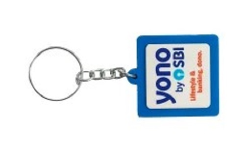 Rubber Moulded Square Keychains - Rubber Material, Light Weight Design, Various Color Options | Easy to Clean, Quality Tested, Ideal for Gifting, Professional Style