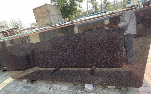 Steel Grey Granite Slab - Surface Finish: Polished