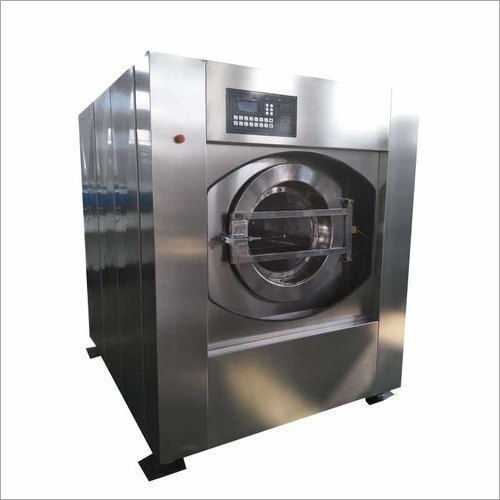 Washing Machine - Front Loading, Electric Metal Design | Silver Color, Automatic Speed Mode, Durable Quality, Warranty Included