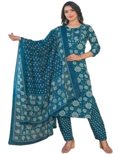 Cotton Printed Kurti With Pant