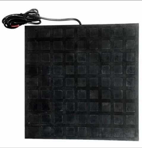 Electric Safety Rubber Mat - Color: Black