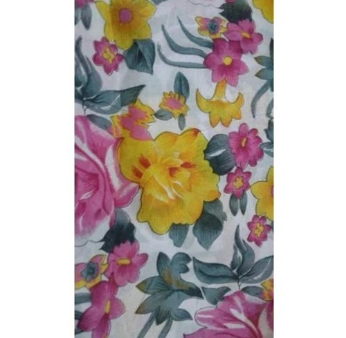 Fancy Polyester Fabric - 100% Polyester, 36-84 Inch Width, Multicolor Printed Design | All Season Use, Suitable for Clothing