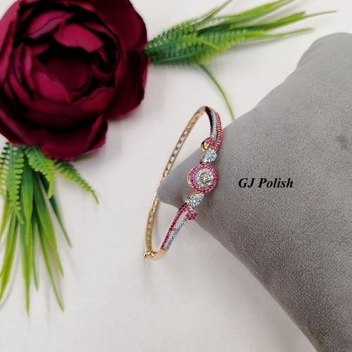 Glittering Roundy Shape American Diamond Bracelet