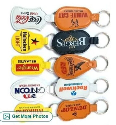 Metal Ring Abs Plastic Keychain