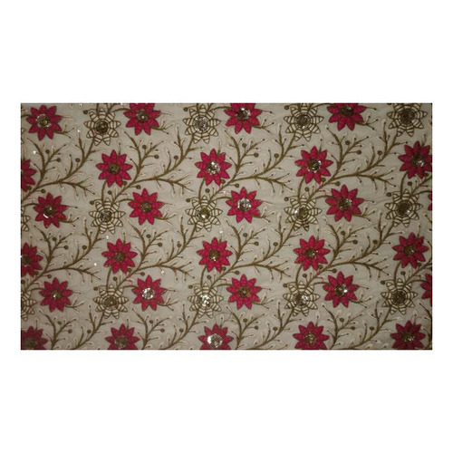 Multicolor Net Work Fabric