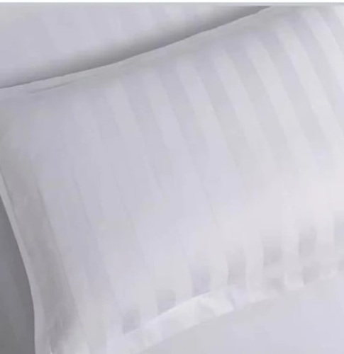 Satin Patta Polyester Fabric - GSM-100, 100% Polyester, 58 Inches Wide, White with Stripes/Checks | Upholstery Suitable, Machine Washable