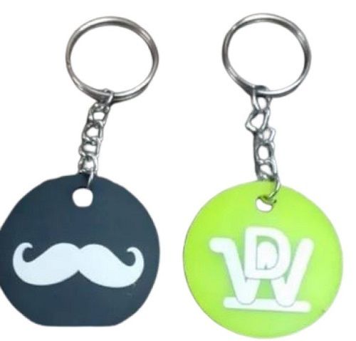 Silicone Rubber Keychain - Easy to Clean Material, Lightweight and Versatile Gift Option, Available in Various Colors - Professionally Designed for Everyday Use