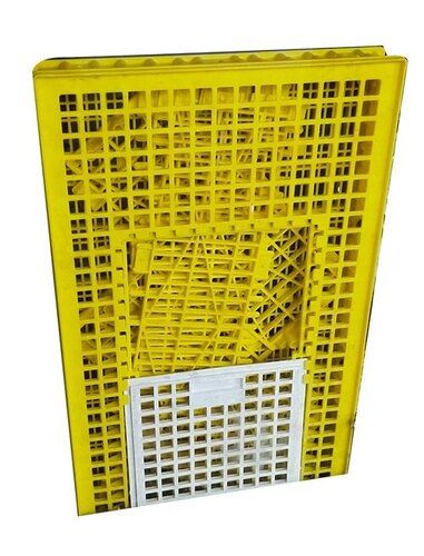 Yellow Poultry Cage - Material: Plastic