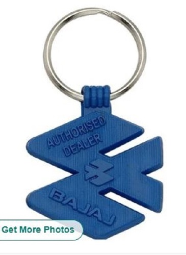 Blue Plastic Keychain