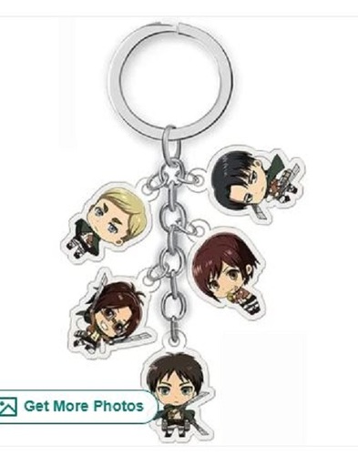 Customized Anime Acrylic Keychains With Metal Ring - Acrylic Material, Lightweight Design, Fancy Appearance, Available In Various Colors | Easy To Clean, Indian Regional Style, Professional Look