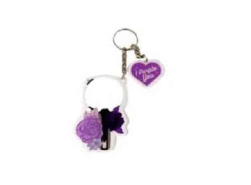 Heart Shape Acrylic Purple Keychain - Acrylic Material , Fancy Design, Lightweight, Easy to Clean, Various Colors, Tested for Quality Standards, Ideal for Gifting
