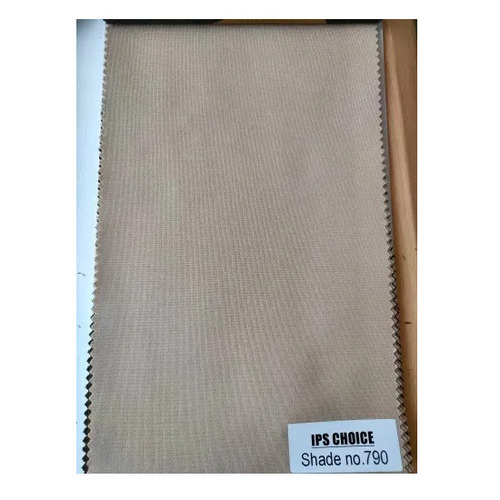 IPS Choice Poly Viscose Fabric - 100% Viscose, 200 GSM, Khaki Color | Machine Washable, Plain Texture, Knitted Style