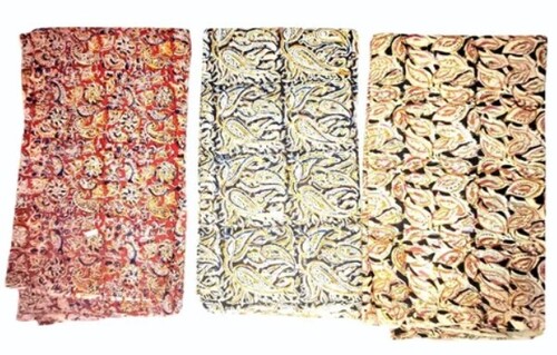 Kalamkari Blouse Pieces - Printed Cotton Fabric Multi Color Variations | Casual Wear All Sizes Dyed Texture