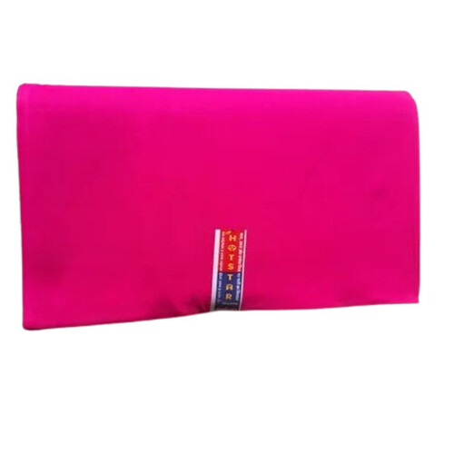 Pink Dyed Cotton Poplin Fabric - 100% Cotton, 100 GSM, 100 Centimeter Length | Suitable for Summers, Perfect for Apparel/Clothing
