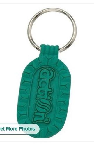 Plastic Keychain With Metal Ring