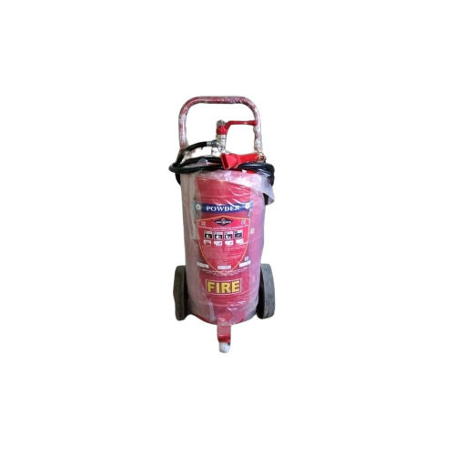 Wheeled Fire Extinguishers - 45 Kg Capacity, Class A Fire Protection, Red Rubber Hose, 80° Operating Position | Industrial and Hospital Usage, 2-Year Warranty