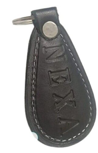 Black Leather Keychain