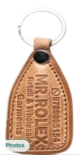 Brown Promotional Leather Key Ring