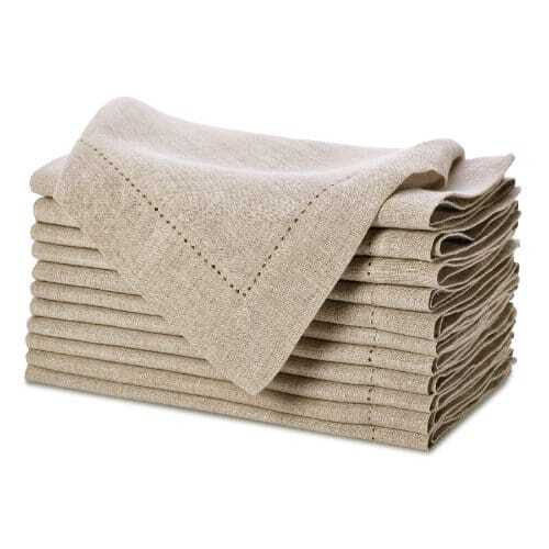 Cloth Napkin - Cotton, 10 Pieces Packet, Grey Color | Reusable, Soft Texture, Absorbent Fabric, Elegant Design, Easy to Clean, Varied Colors