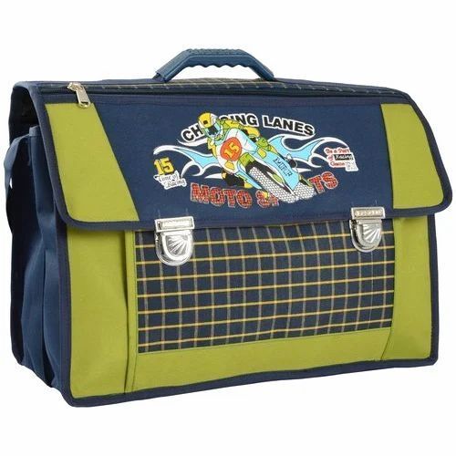 Kids School Bag - Color: Green