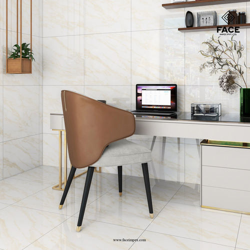 White Statuario Porcelain Vitrified Floor Tiles - Size: 600X600Mm | 600X1200Mm | 800X800Mm