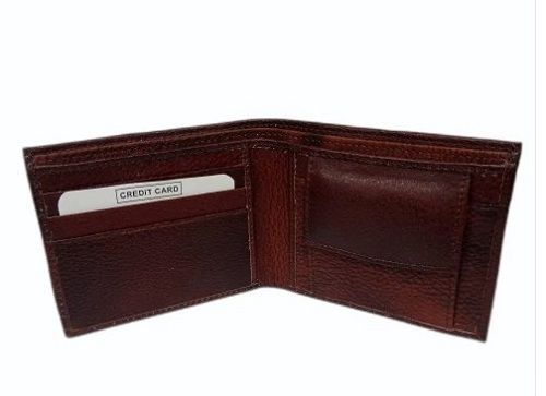 Mans Cherry Leather Wallet