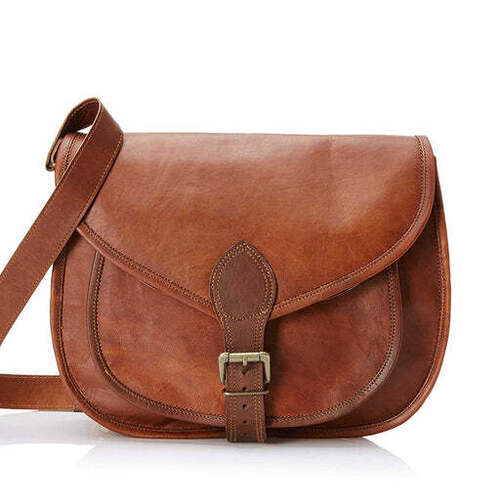 Premium Genuine Leather Shoulder Bag - Optimum Quality, Attractive Design, Customized Size, Cross Body Style, Ideal for Women, Brown Color