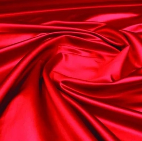 Polyester Satin Garments Fabric - Non Stretchable, All Colors Available, Plain Texture | Ideal for Apparel and Clothing Use
