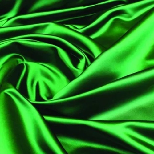 Western Satin Fabric - Polyester 44-45 Inches Wide , Hand Washable Plain Texture in All Colors
