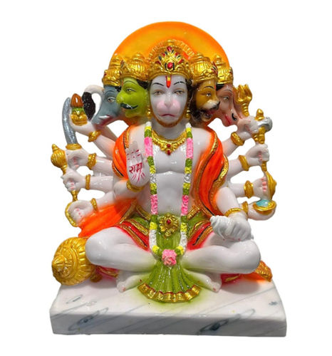 White Marble Hanuman Statue