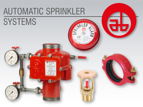 Automatic Sprinkler Systems - Metal Structure, Red Finish | Industry Proven Design for Colleges, Hotels, Malls, Offices, Parks, and Schools